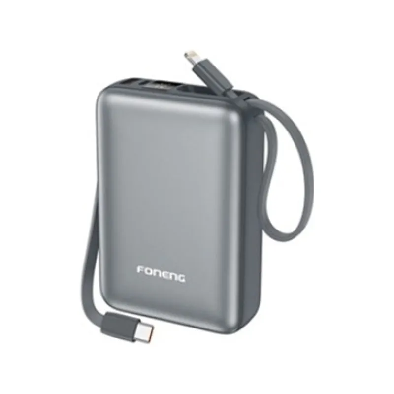 Foneng PX116 20000mAh 22.5W Dual Cable Mini Power Bank